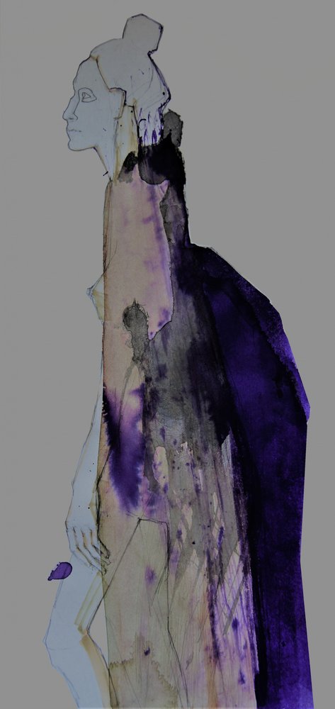 Élégante silhouette violette - Doris Schmitz