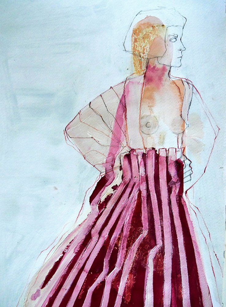 Une femme moderne en rayures - Doris Schmitz