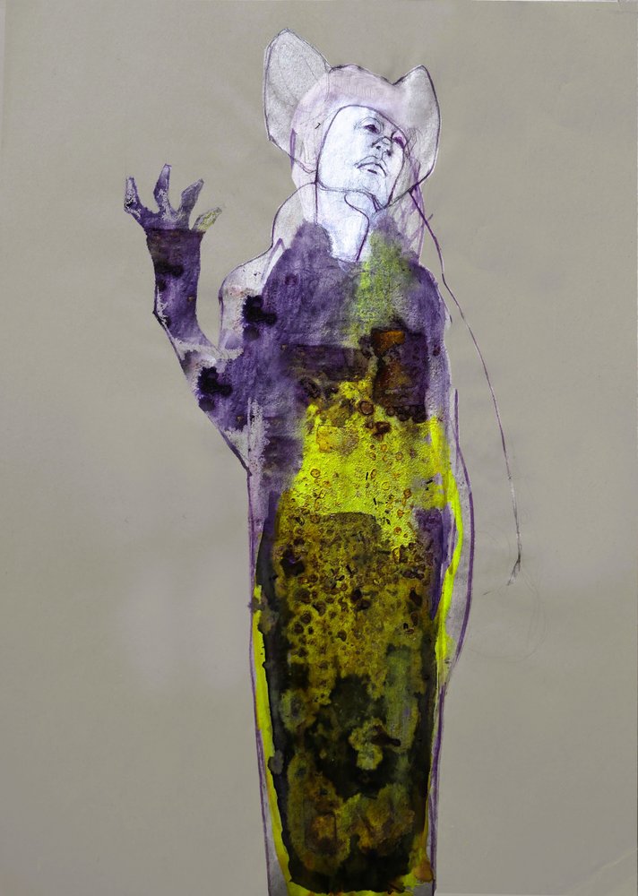 Une mystérieuse silhouette violette - Doris Schmitz