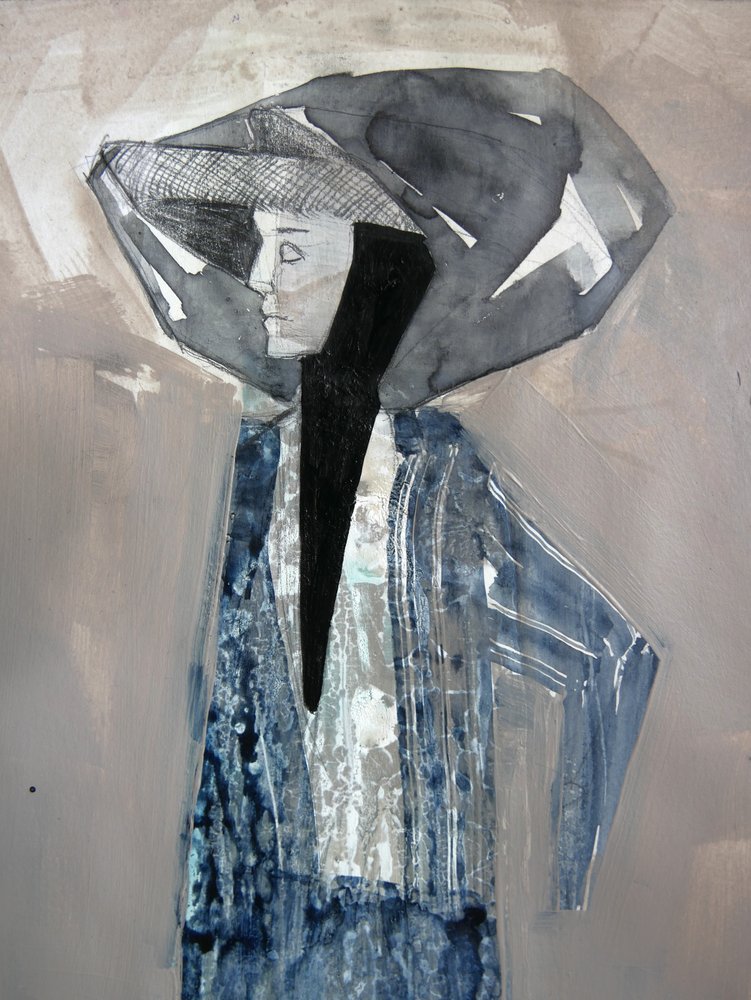 Une femme mystérieuse au chapeau - Doris Schmitz