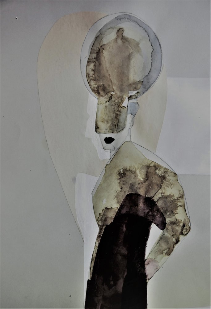 Profil abstrait et pensif - Doris Schmitz