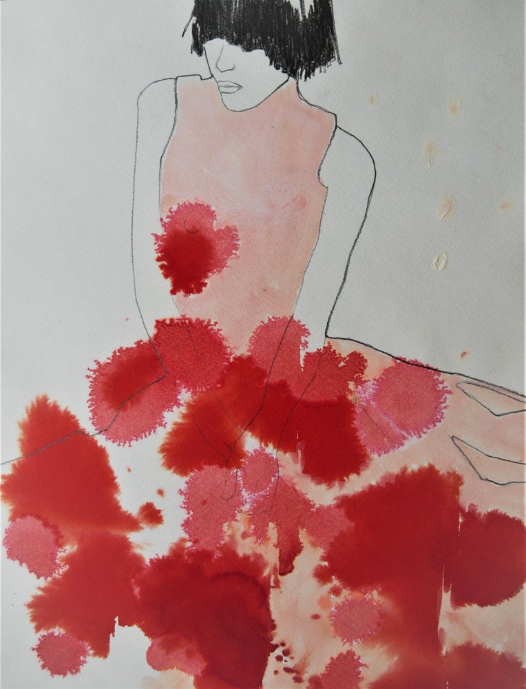 Robe « Red Ink » - Doris Schmitz
