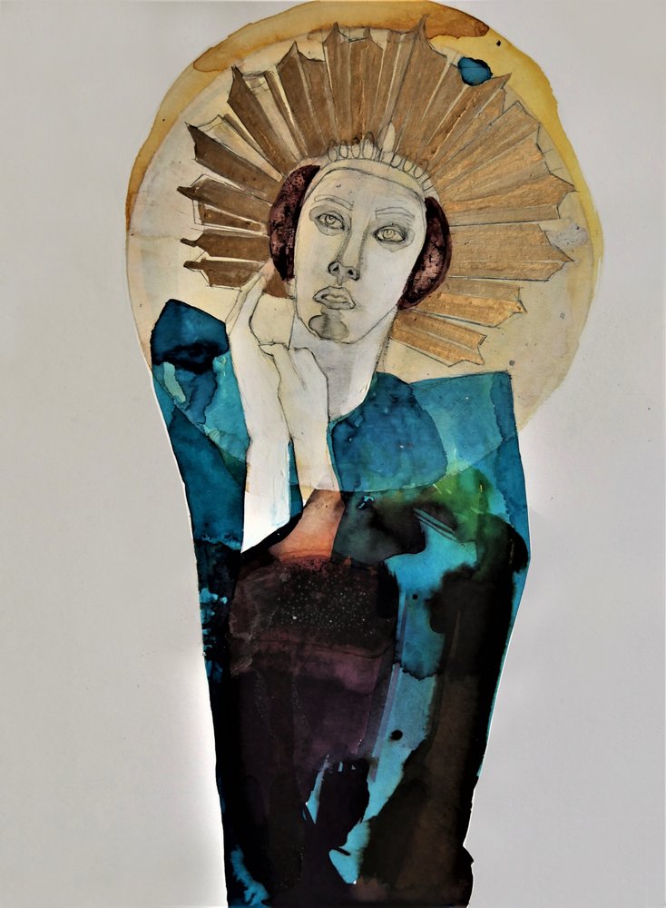 Regal Woman Golden Halo - Doris Schmitz