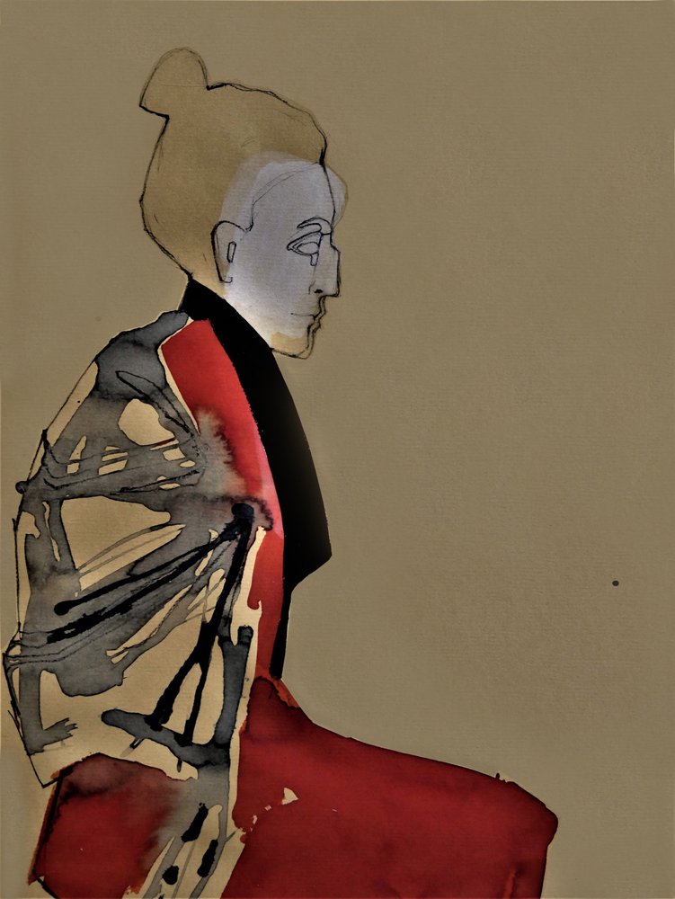 Portrait serein en kimono - Doris Schmitz