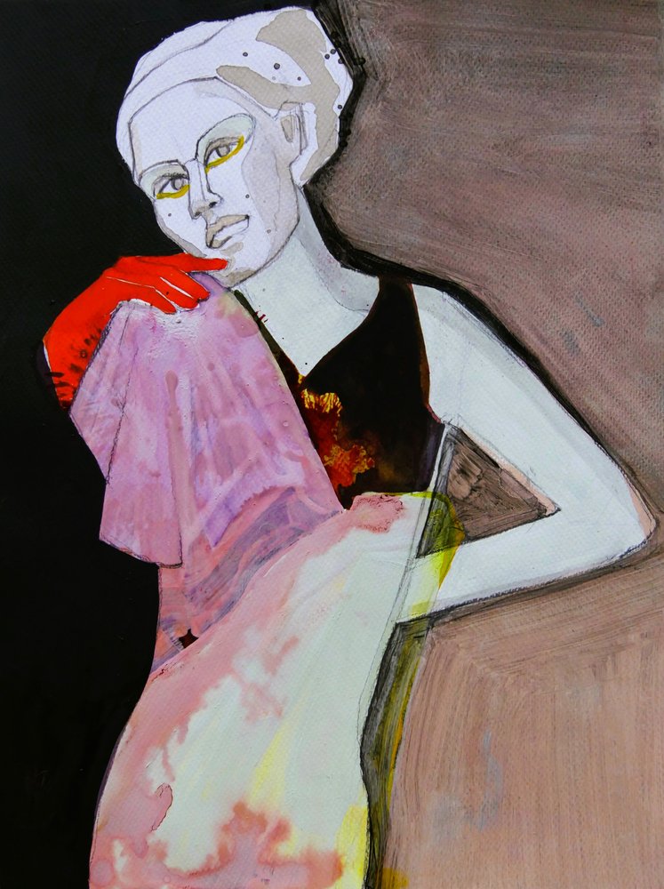Gant rouge pour femme élégante - Doris Schmitz