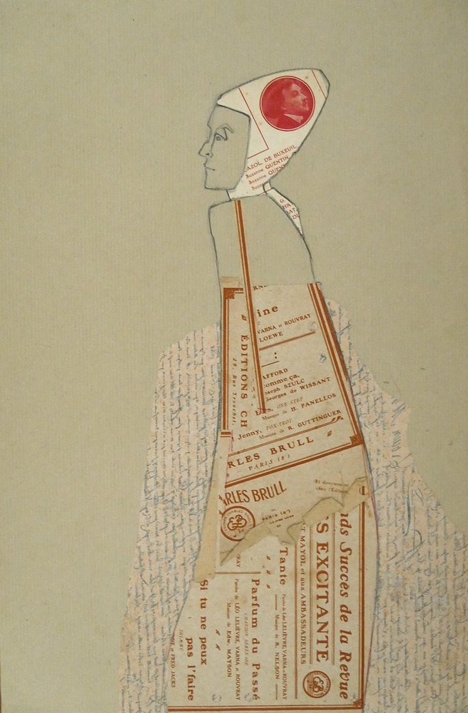 Portrait stylisé sur papier - Doris Schmitz