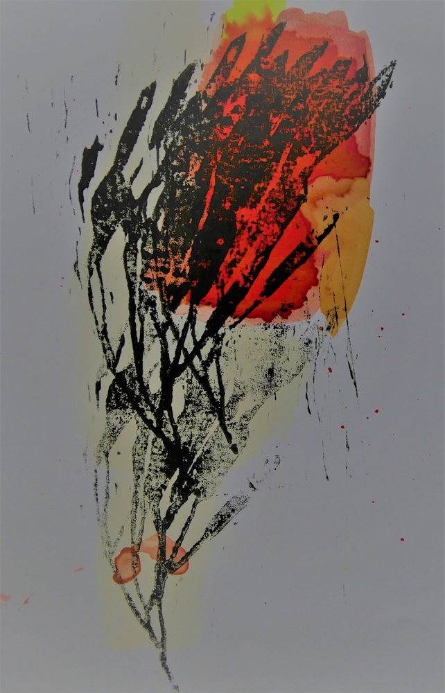 Plante abstraite aux couleurs vives - Doris Schmitz