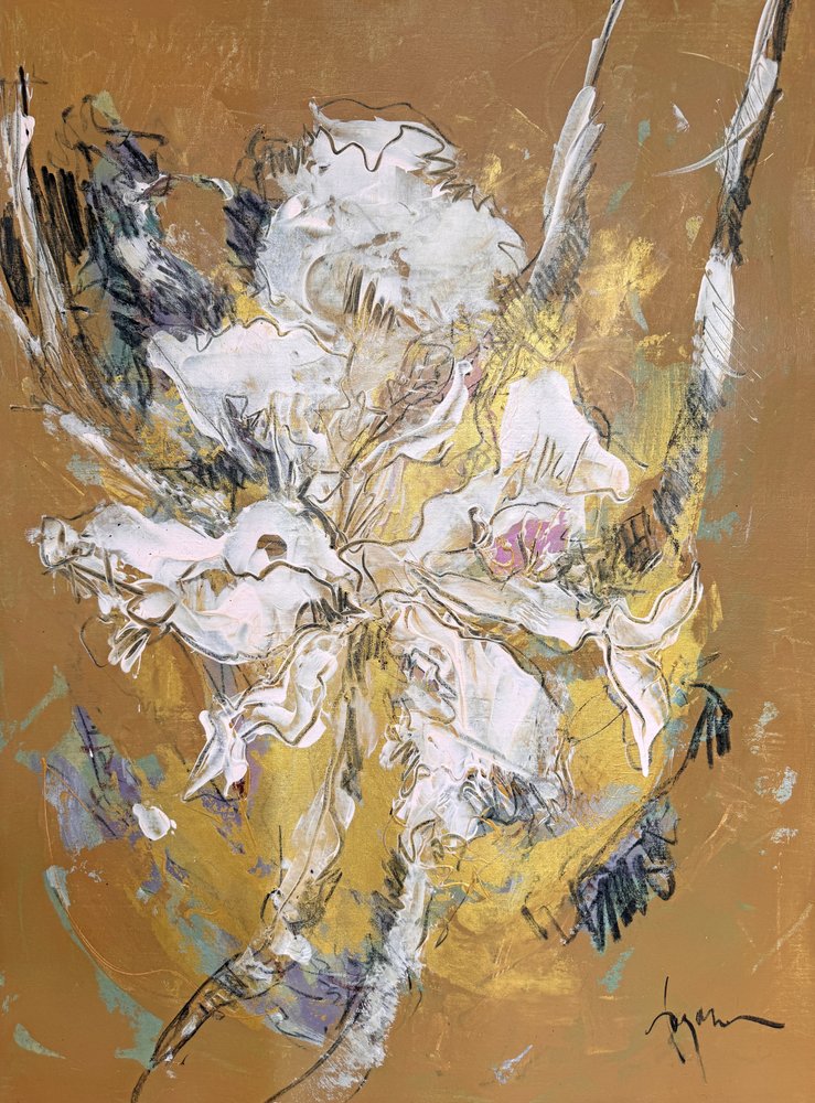 Fleur blanche lumineuse - Dorothy Fagan