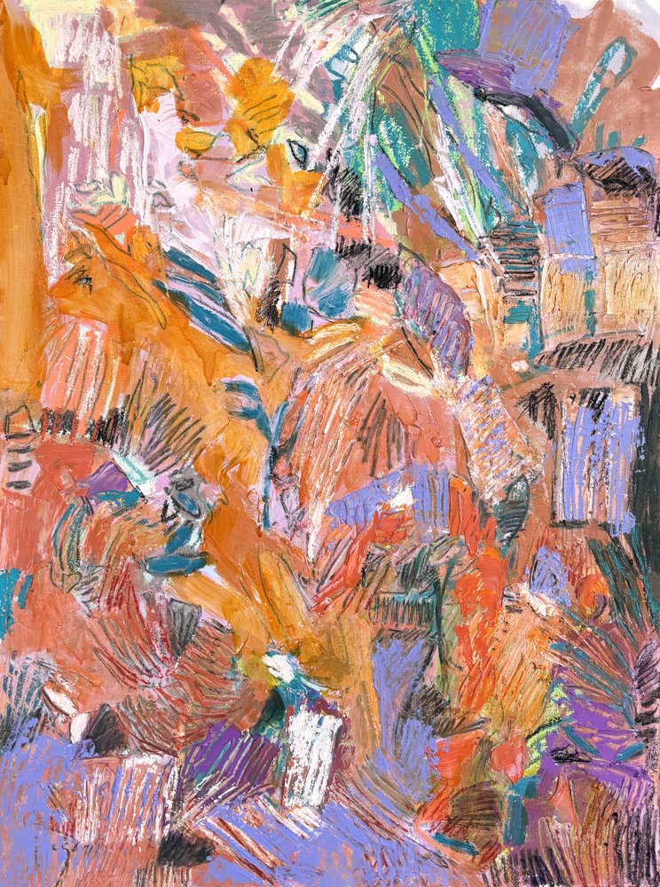 Formes abstraites éclatantes - Dorothy Fagan