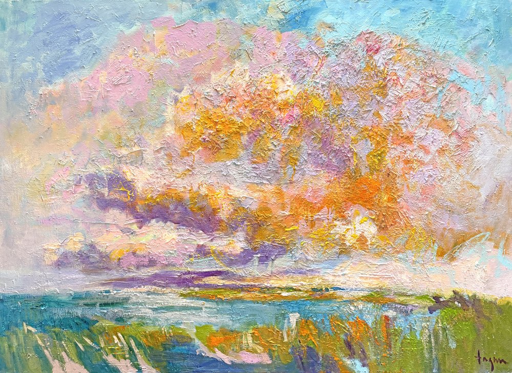 Ciel nuageux aux couleurs chatoyantes au coucher du soleil - Dorothy Fagan