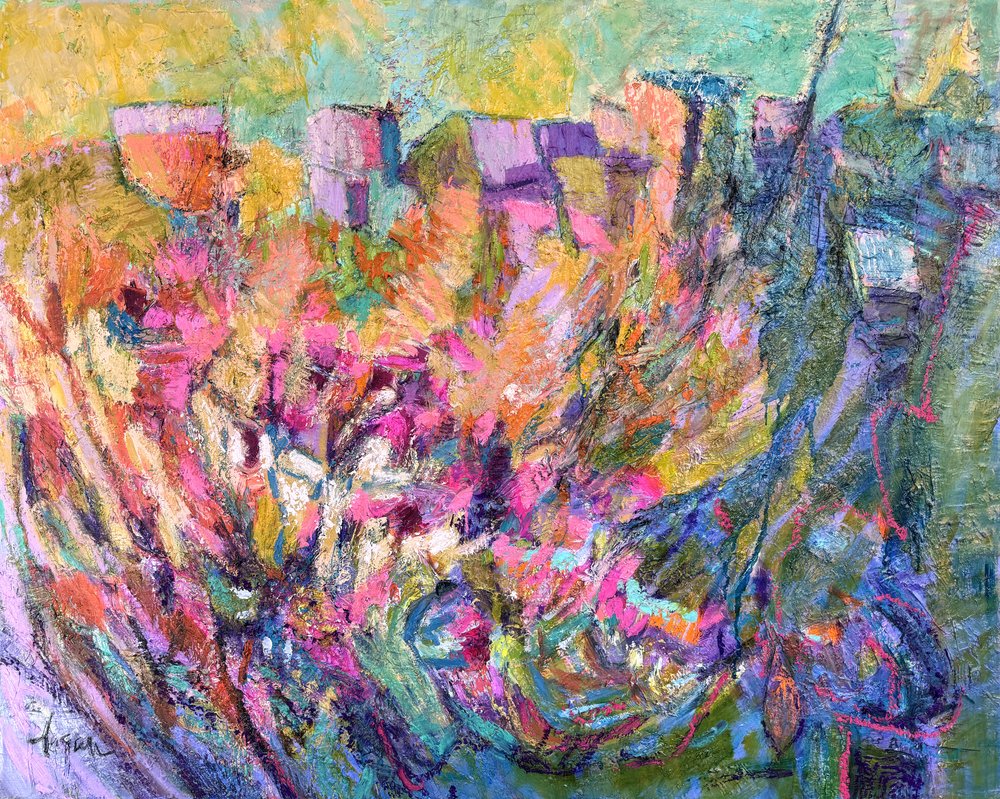 Des fleurs éclatantes à flanc de colline - Dorothy Fagan