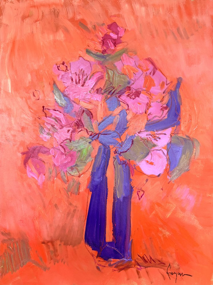 Bouquet rose vif - Dorothy Fagan