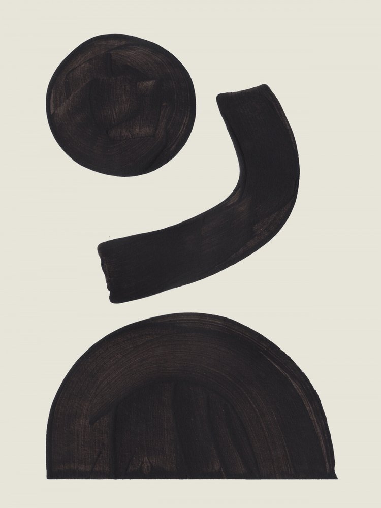 Formes abstraites noires - Ejaaz Haniff
