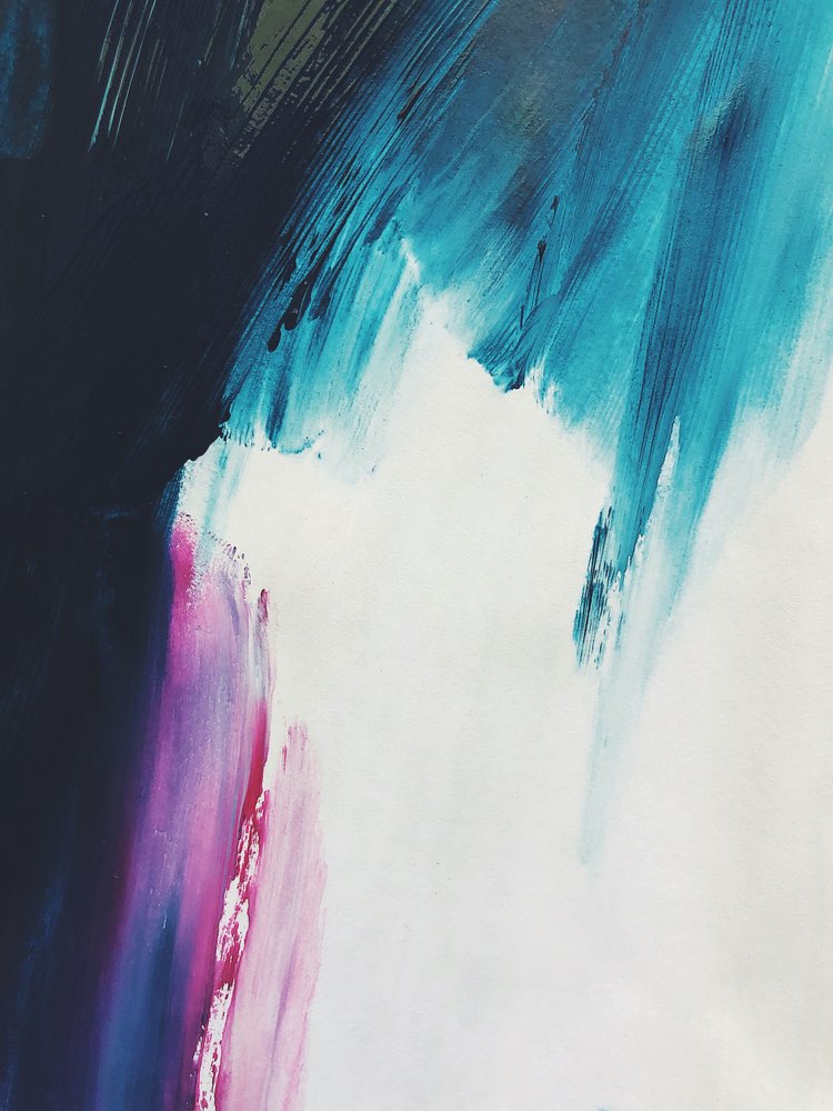 Mouvement bleu abstrait - Ejaaz Haniff
