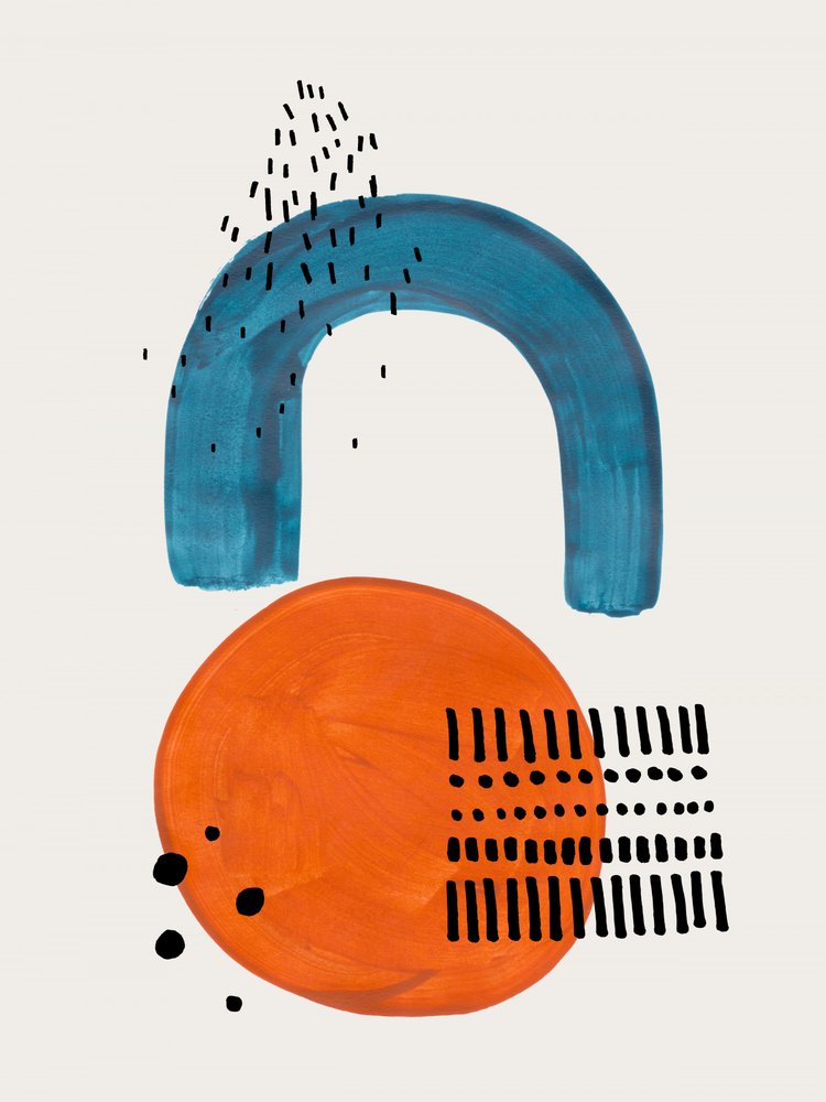 Arche bleue, cercle orange - Ejaaz Haniff