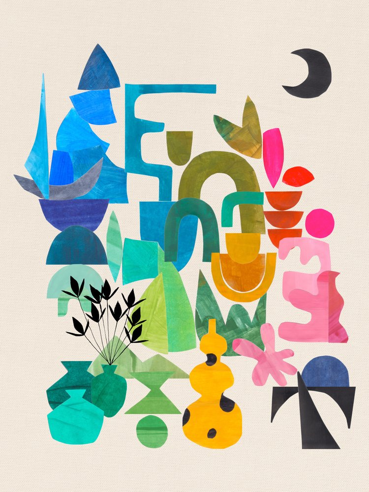 Formes abstraites colorées - Ejaaz Haniff
