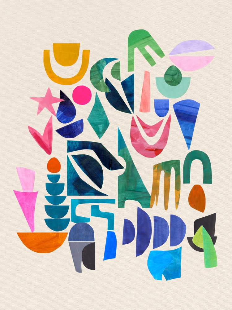 Formes abstraites colorées - Ejaaz Haniff