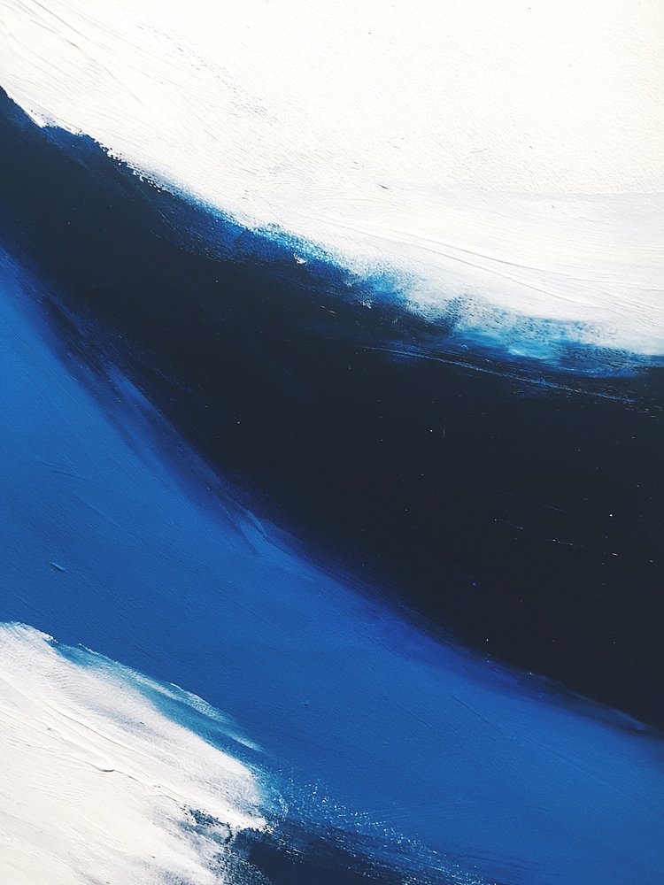 Vague bleue profonde - Abstrait - Ejaaz Haniff