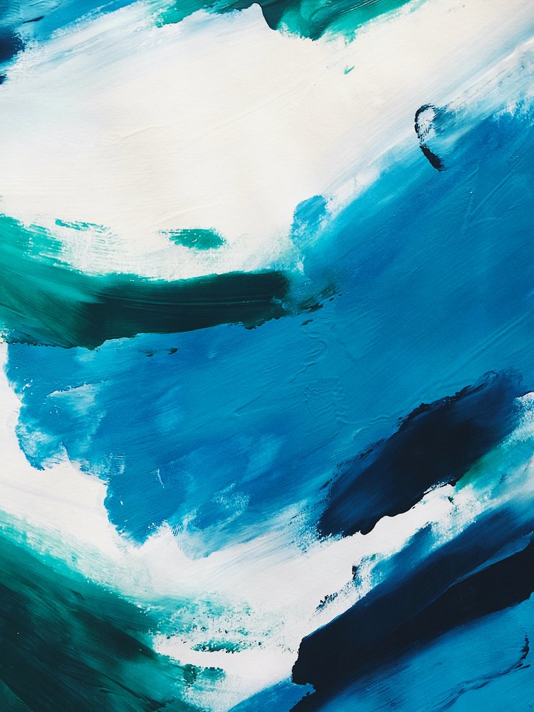 Abstrait bleu dynamique - Ejaaz Haniff