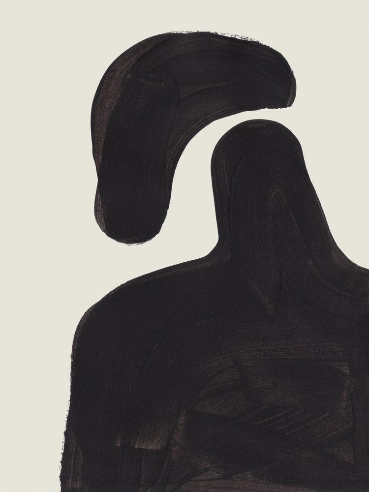 Figure noire flottante - Ejaaz Haniff