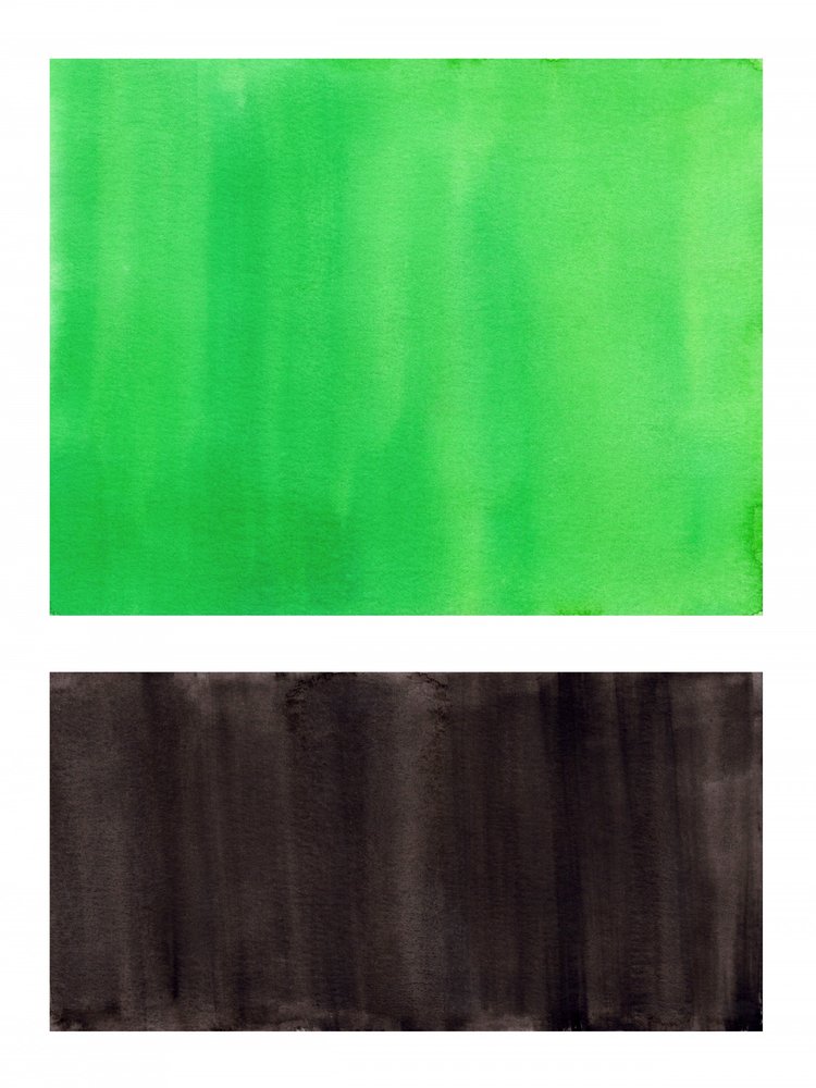 Vert vif et noir - Abstrait - Ejaaz Haniff