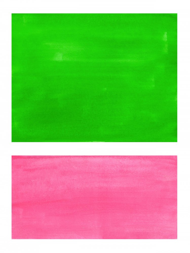 Blocs verts et roses éclatants - Ejaaz Haniff