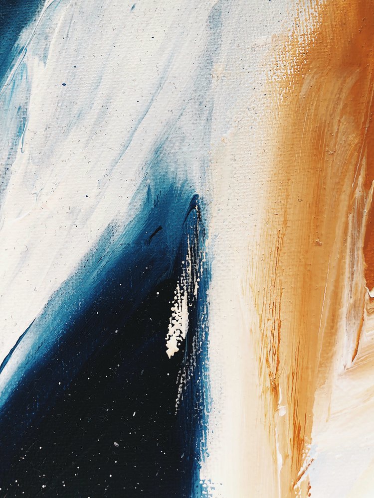 Abstrait « Warm Azure » - Ejaaz Haniff