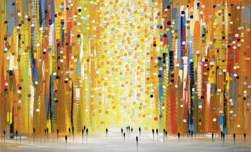 Promenade dans la ville abstraite - Ekaterina Ermilkina