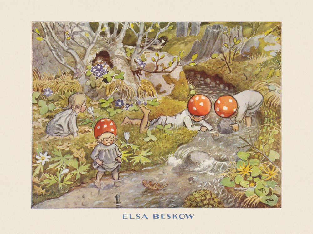 Les enfants du Père Noël à Bäcken - Elsa Beskow
