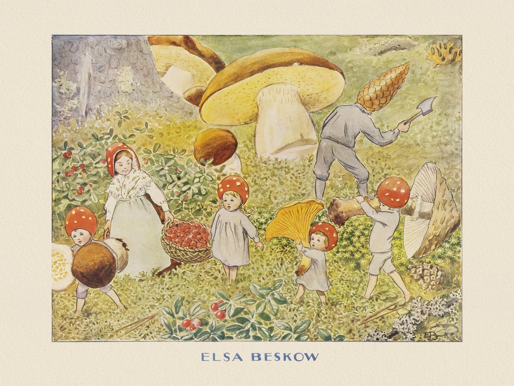 Les enfants du Père Noël : Mushroom Kids - Elsa Beskow