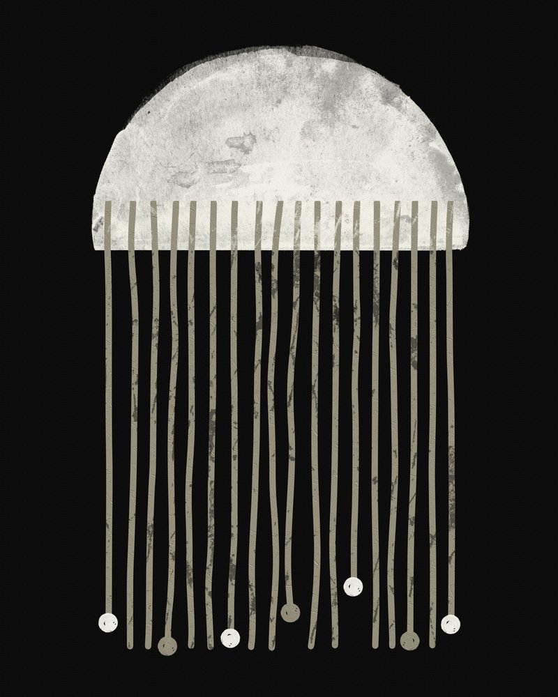 Gouttelettes de pluie abstraites - Ema Paraschiv