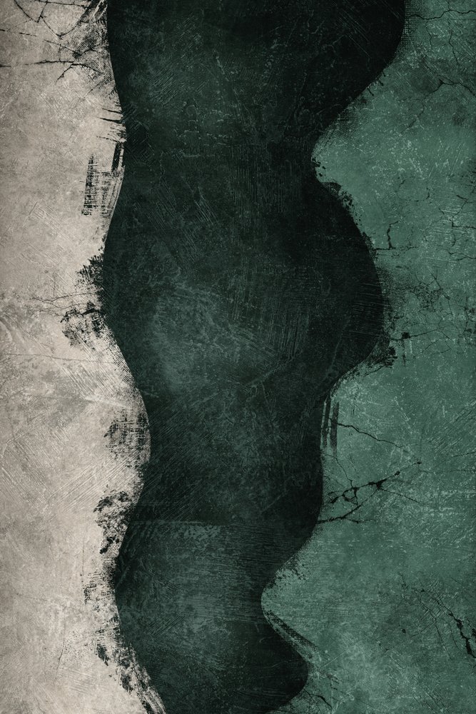 Flux abstrait vert foncé - Ema Paraschiv