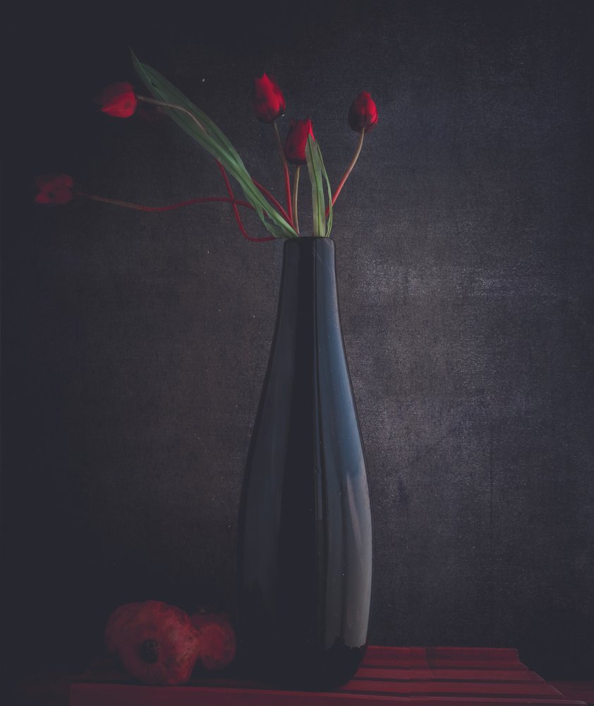 Élégantes tulipes rouges - Farid Kazamil