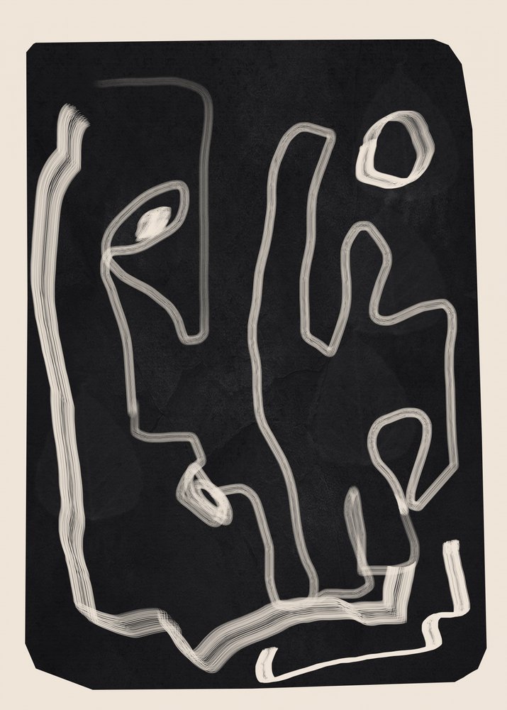 Ligne de contour abstraite - Flow Line