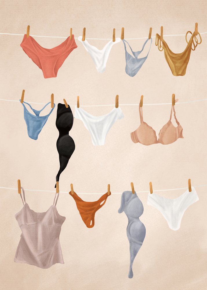 De la lingerie sur la corde à linge - Flow Line