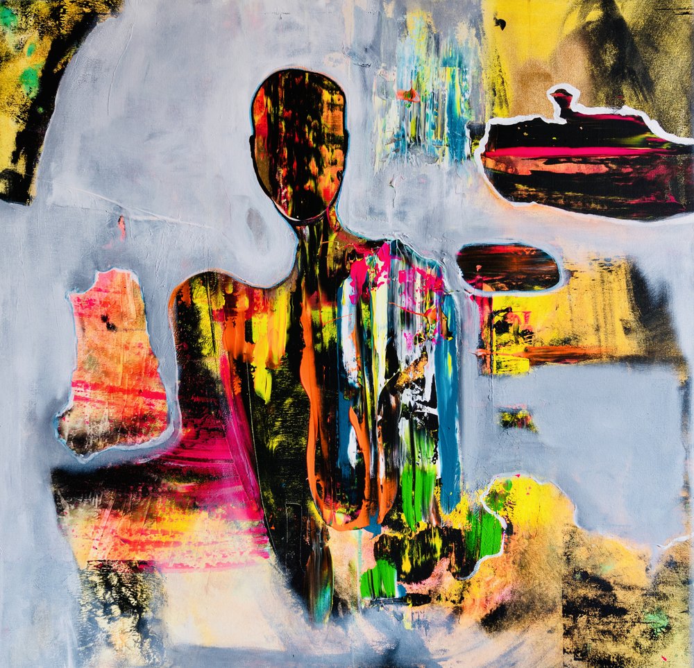 Figure abstraite colorée - Fredrik Olsen