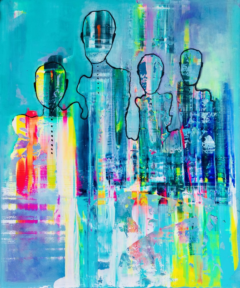 Une famille abstraite pleine de vie - Fredrik Olsen