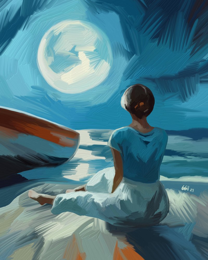 Une femme au clair de lune - GIovanna Gil Alves