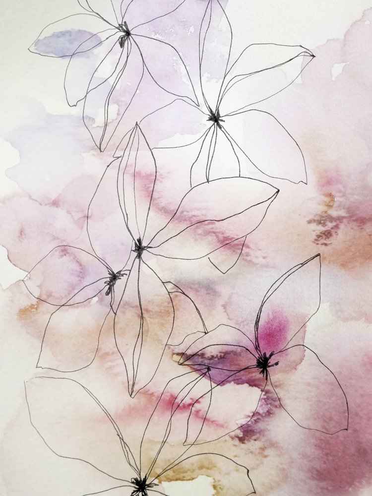 Fleurs aux couleurs douces d