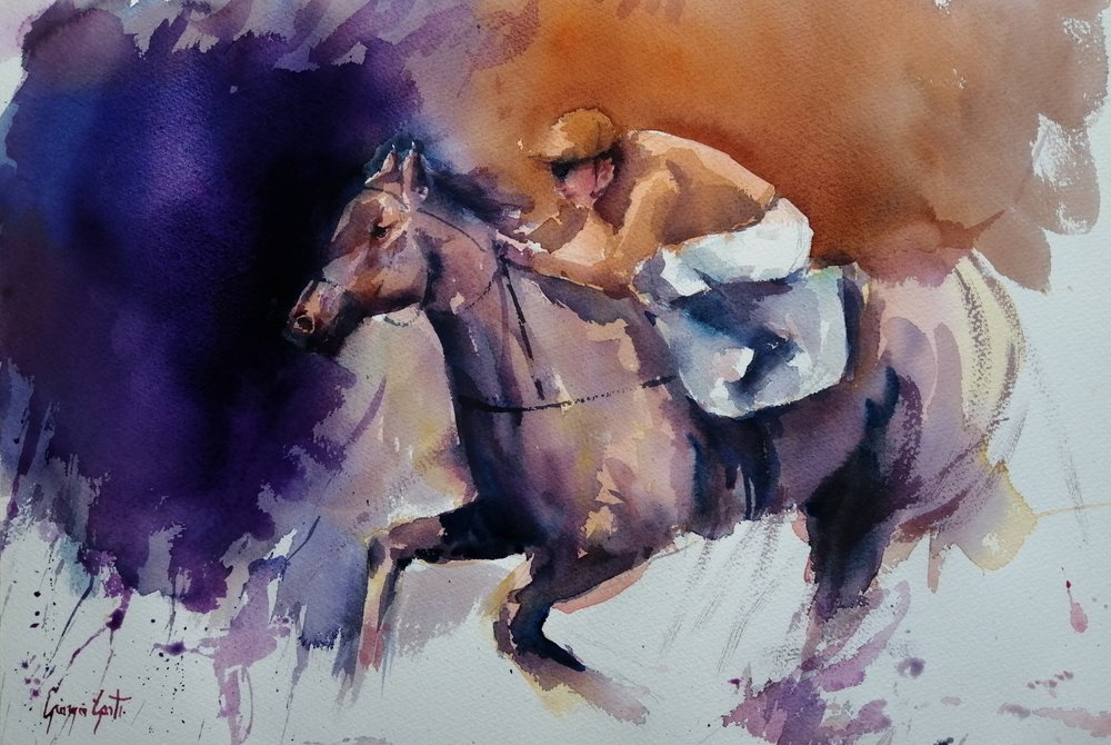 Cheval de course dynamique - Giorgio Gosti
