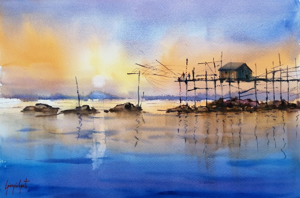 La cabane de pêche « Golden Hour » - Giorgio Gosti