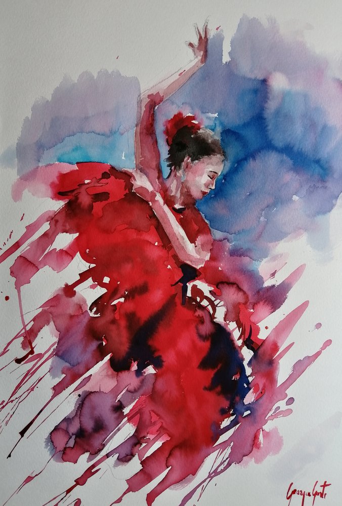 Une danseuse de flamenco passionnée - Giorgio Gosti