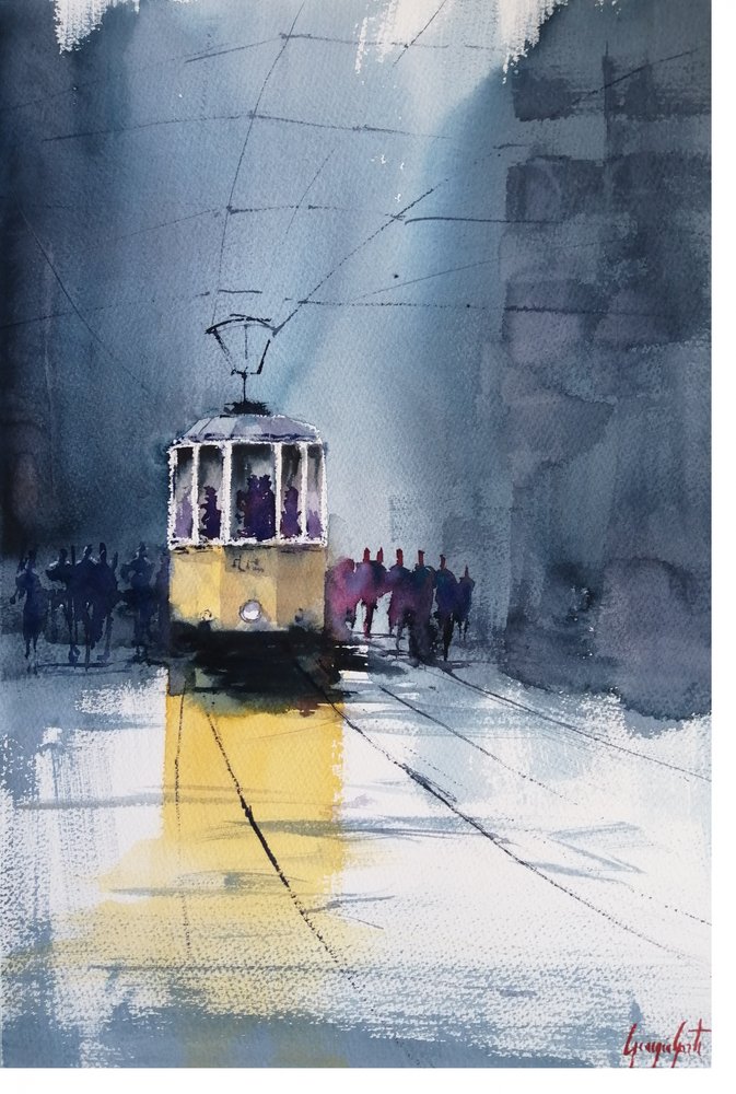 Le tramway de Rainy City - Giorgio Gosti