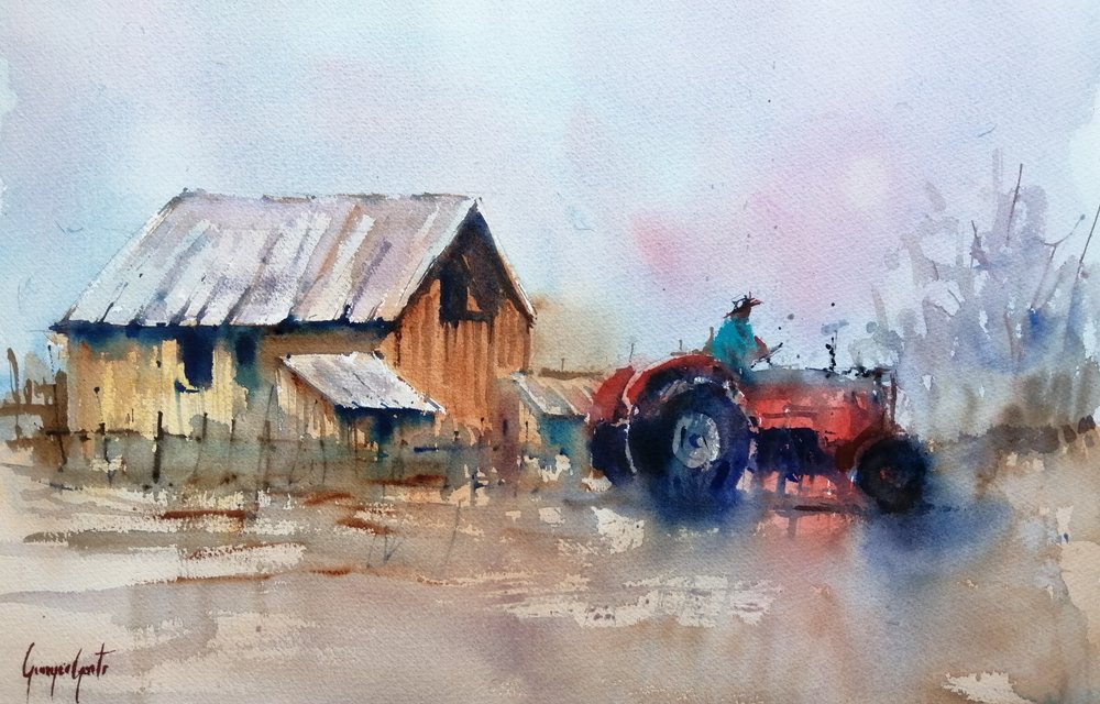 Tracteur agricole rustique - Giorgio Gosti
