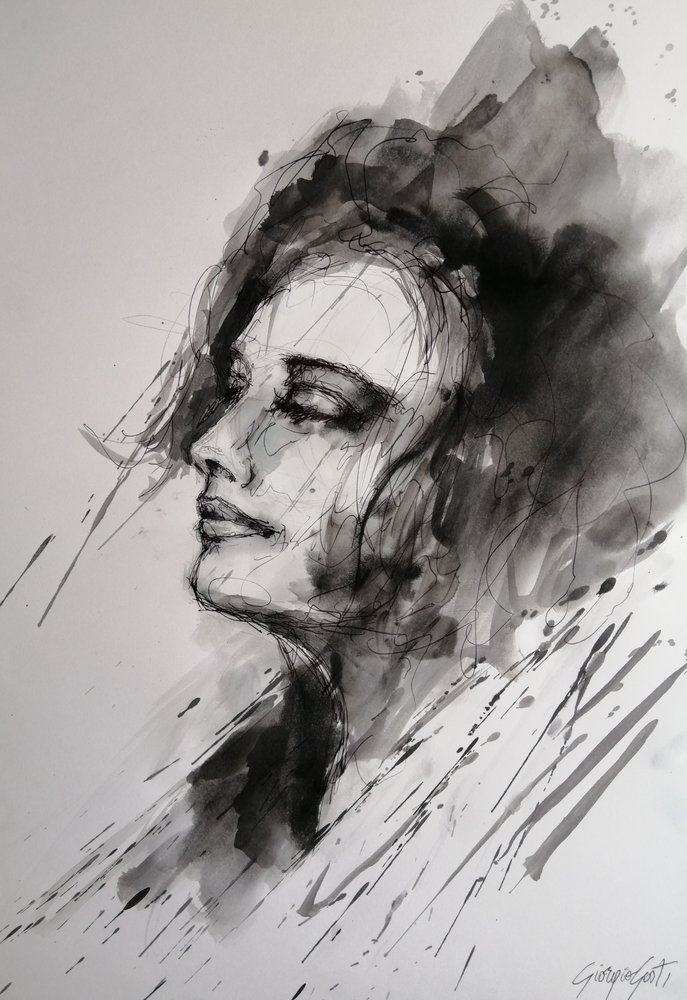 Femme en méditation - Giorgio Gosti