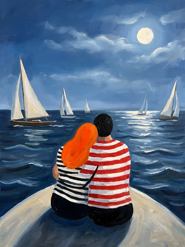Un couple au bord d