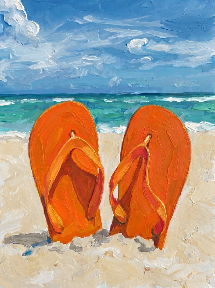 Tongs orange de plage - HUGO