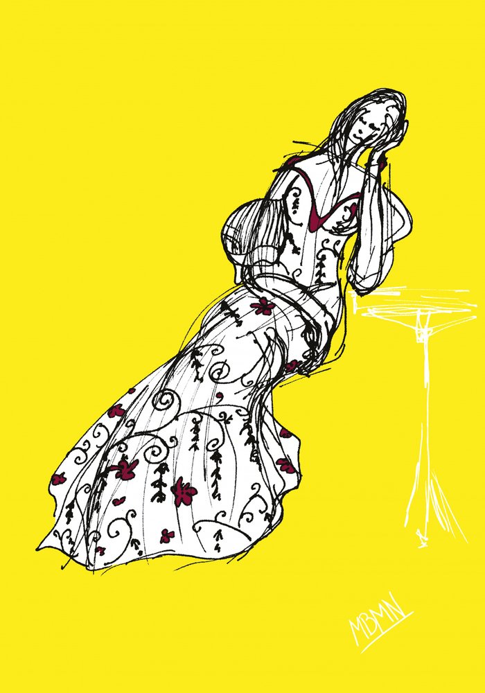 Illustration de mode jaune - Ida Publishing
