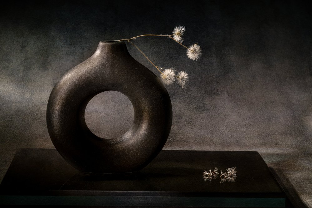 Élégant vase sombre - Igor Kopcev
