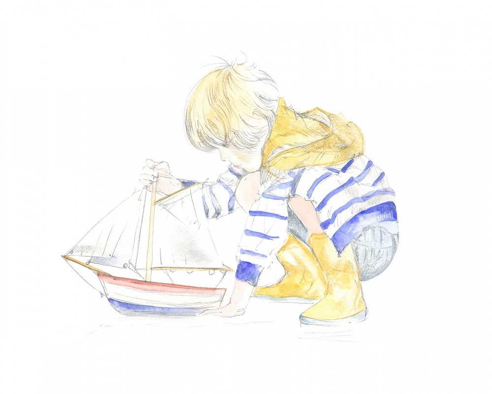 Garçon et bateau - Isabelle Brent